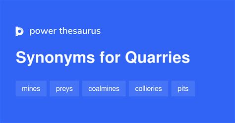 quarried pronunciation|quarry synonym .
